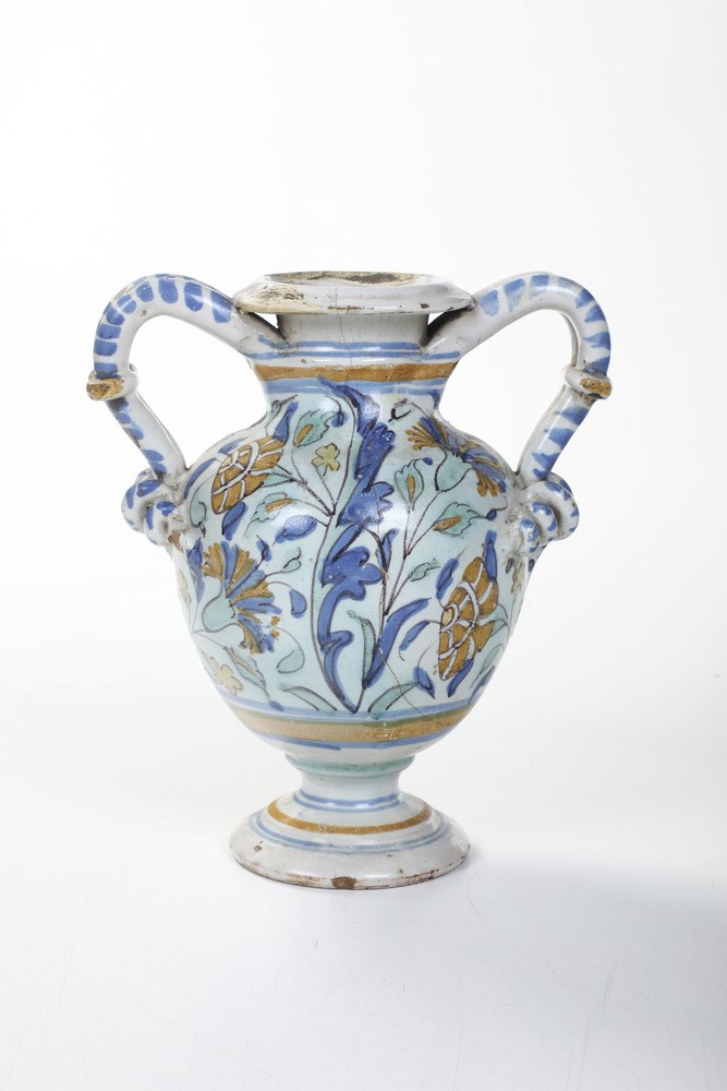 Vaso Biansato.area Veneta, Probabilmente Bassano del Grappa, Manifattura Manardi, Ultimo Terzo de...