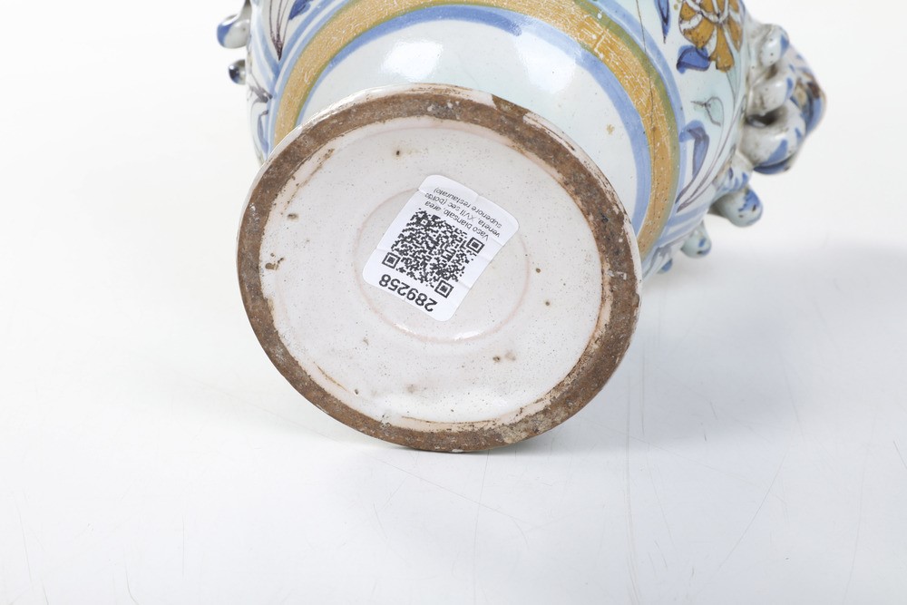 Vaso Biansato.area Veneta, Probabilmente Bassano del Grappa, Manifattura Manardi, Ultimo Terzo de...
