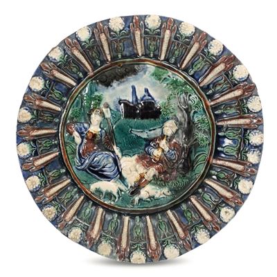 Piattobernard Palissy (alla Maniera), XVII Secolo