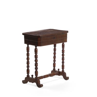 Tavolino da Lavoro in Legno. XIX-XX Secolo
