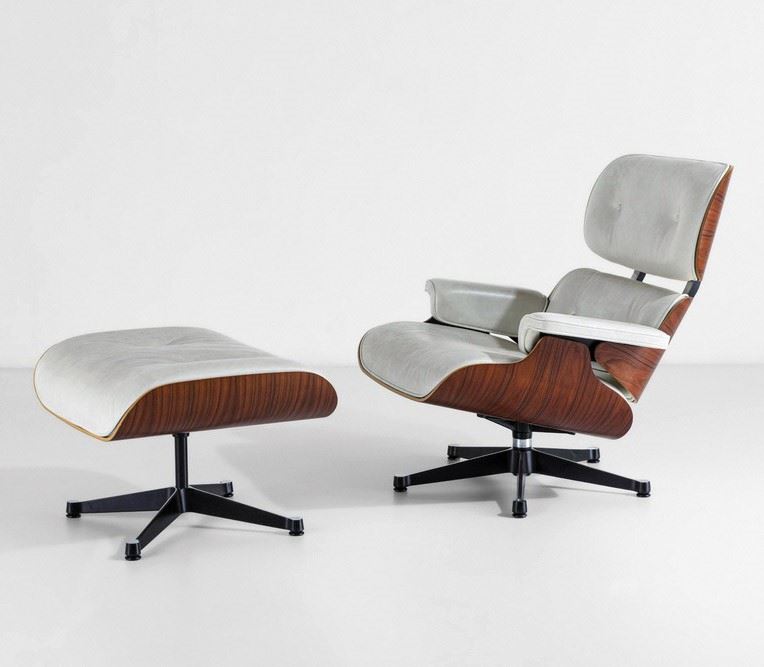 Charles &amp; Ray Eames : Lounge chair mod. 670 con ottomana mod. 671   - Asta Design - Cambi Casa d'Aste