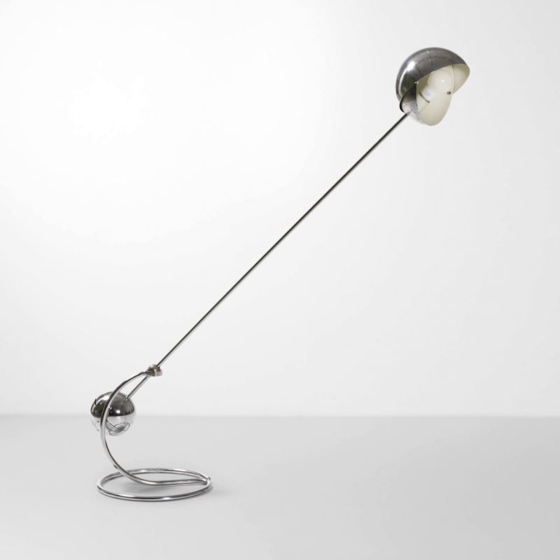 Paolo Tilche : Lampada da terra basculante.  - Auction Design Lab - Cambi Casa d'Aste