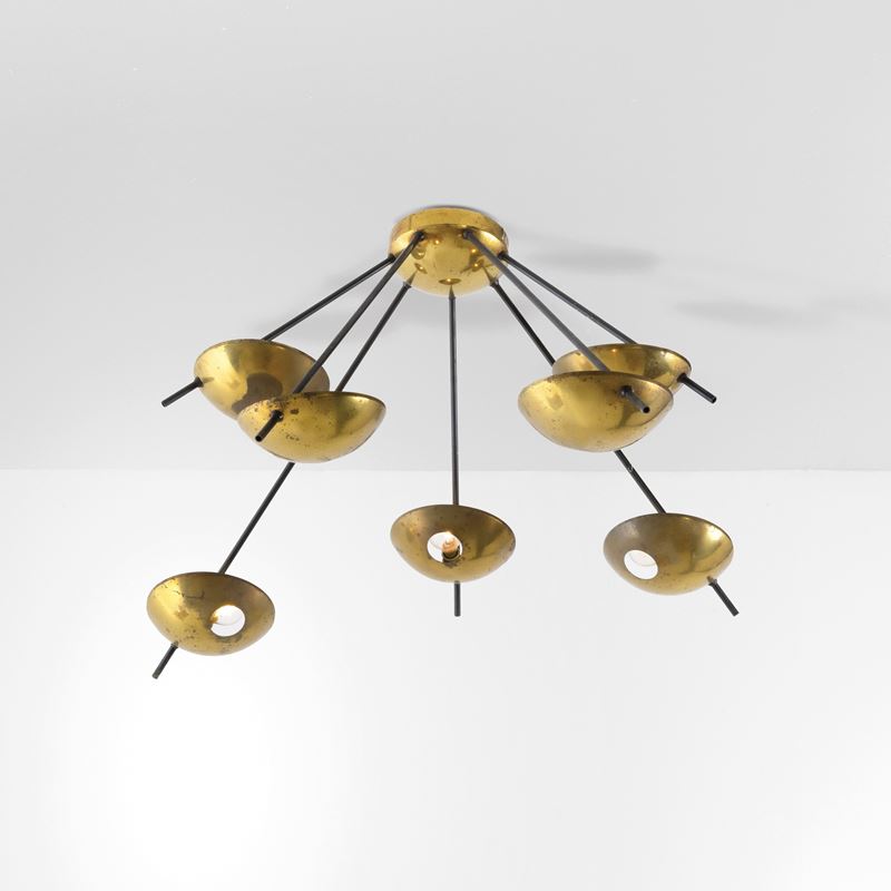 Stilnovo : Lampada a plafone o a parete mod. 1036  - Auction Design 200 - Cambi Casa d'Aste