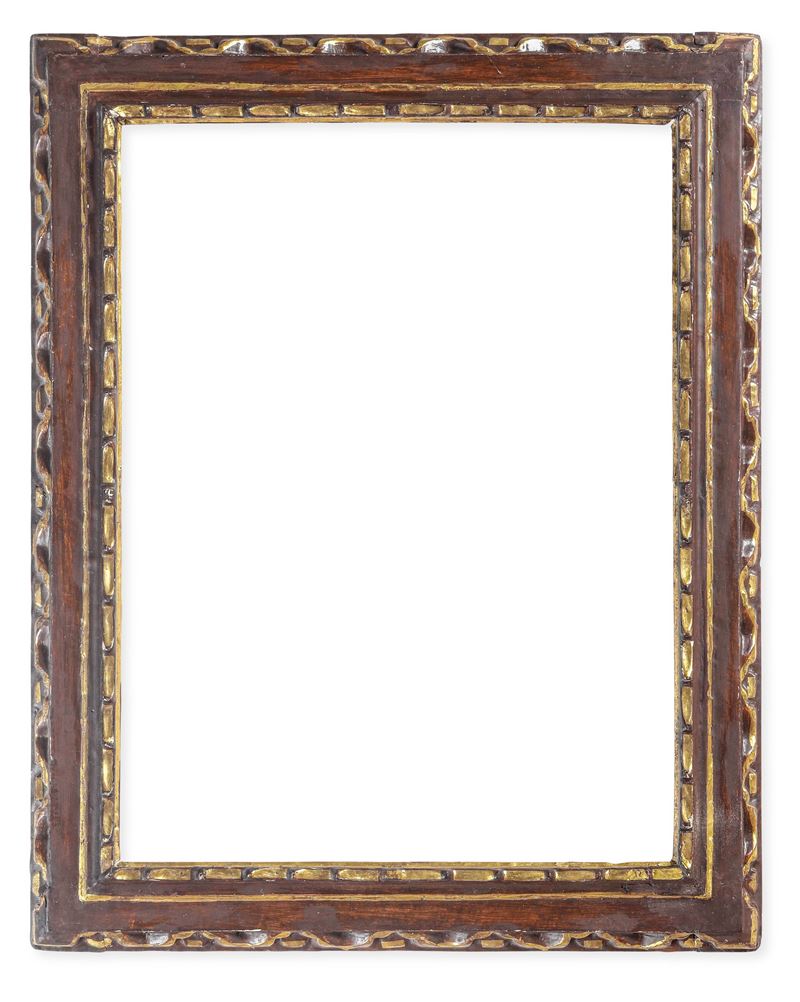 Cornice in legno dipinto con profili dorati. Italia XVII-XVIII secolo  - Auction Antique Frames - Cambi Casa d'Aste
