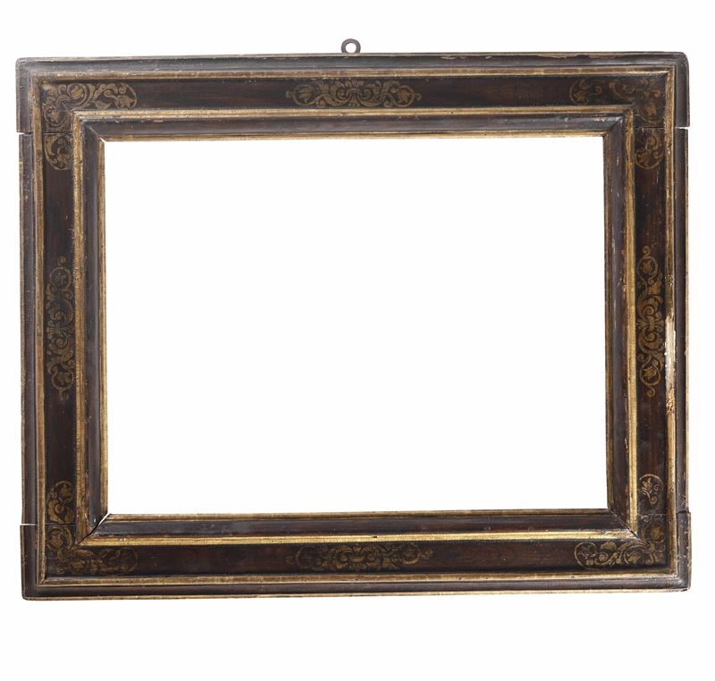 Cornice a cassetta in legno ebanizzato. Toscana XVII-XVIII secolo  - Auction Antique Frames - Cambi Casa d'Aste
