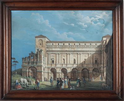 Scuola Marchigiana della Fine del XVIII Secolo Veduta della Villa Imperiale di Pesaro