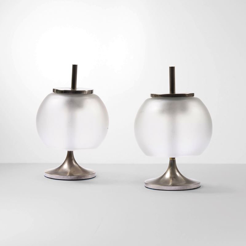 Emma Schweinberger Gismondi : Coppia di lampade da tavolo mod. Chi  - Asta Design Lab - Cambi Casa d'Aste