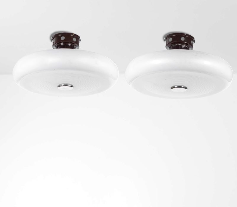 Stilux : Due lampade a plafone  - Asta Design - Cambi Casa d'Aste