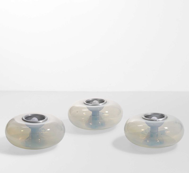 Giusto Toso : Tre lampade da tavolo mod. Panta  - Auction Design - Cambi Casa d'Aste