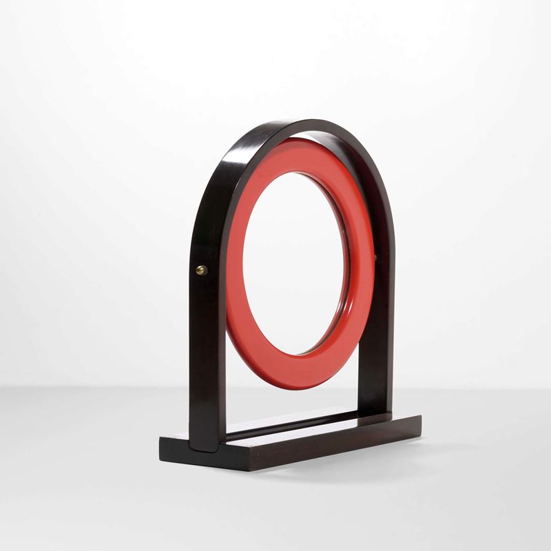 Ettore Sottsass : Specchio da tavolo Sandretta mod. SP63  - Asta Design Lab - Cambi Casa d'Aste