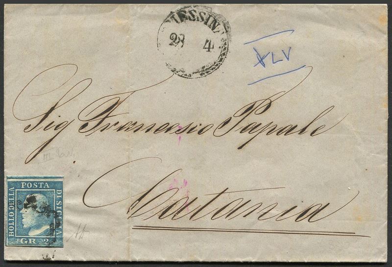 1860, Sicilia, Periodo Insurrezionale (dal 4 aprile al 10 maggio 1860)  - Auction Postal History and Philately - Cambi Casa d'Aste