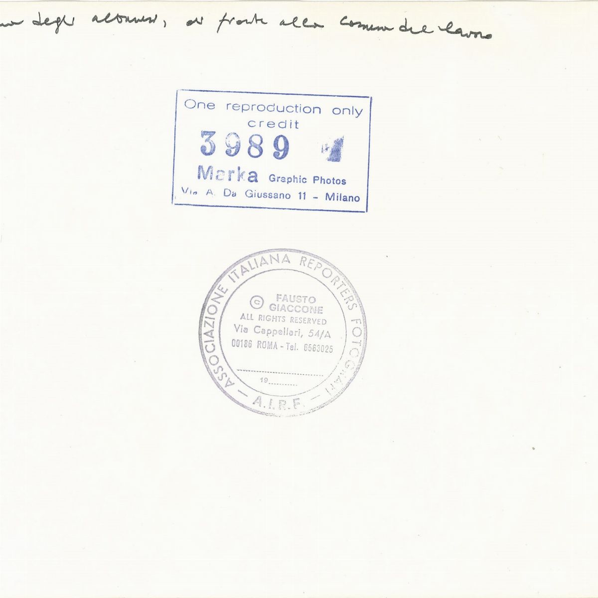 Fausto Giaccone - Senza Titolo (piana degli Albanesi, di Fronte alla Camera del Lavoro)