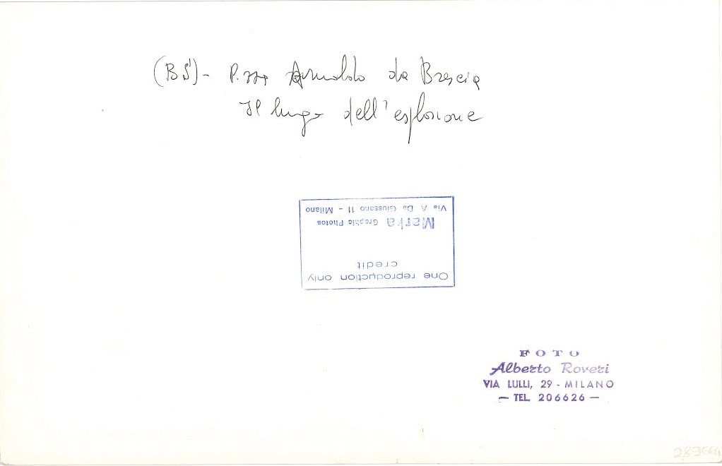 Alberto Roveri - Senza Titolo (piazzale Arnaldo da Brescia, il Luogo Dell’esplosione)