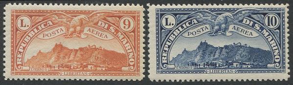 1931, San Marino, Posta Aerea, I serie di 10 valori