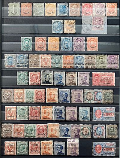 1874/1938, Colonie Italiane, Due Grandi Classificatori con Numerose Serie Nuove con t.L., Occupaz...