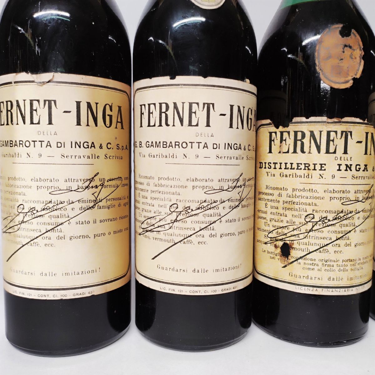 Collezione Fernet Inga, Liquore
