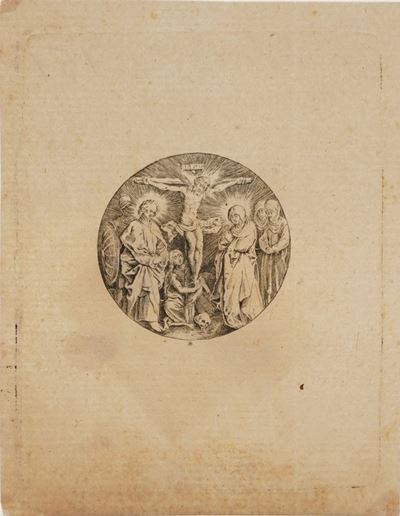 Johan Wierix (1563- Prima del 1619) Crocifissione... Bruxelles, Fine XVI Sec. - Inizio XVII Sec.