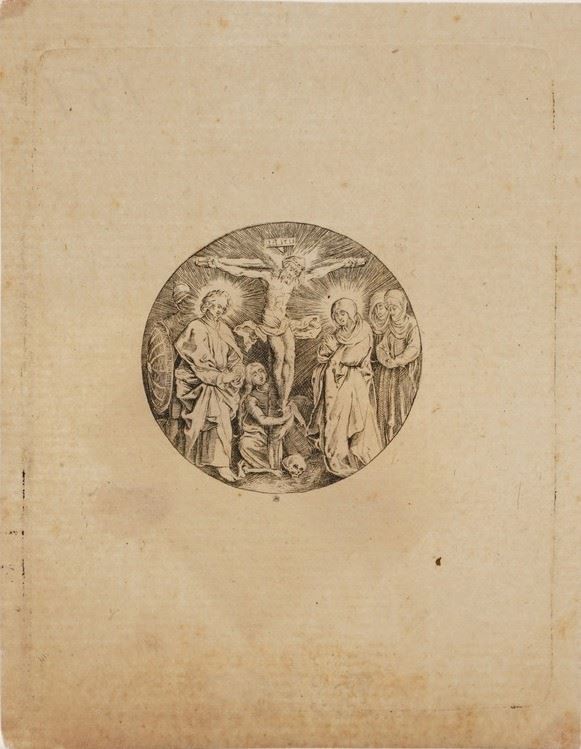 Johan Wierix (1563- prima del 1619) Crocifissione... Bruxelles, Fine XVI sec. - inizio XVII sec.  - Asta Stampe, Vedute e Carte Geografiche - Cambi Casa d'Aste