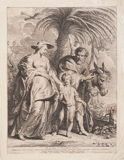 Lucas Vorsterman i (1595 - 1675) la Fuga in Egitto... (anversa), 1620 - 1629