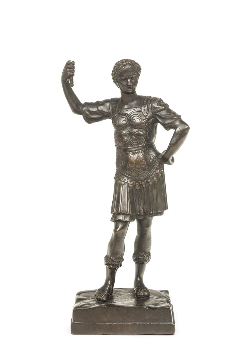Cesare con lorica. Fonditore del XVIII-XIX secolo  - Auction Sculpture and Works of Art - Cambi Casa d'Aste