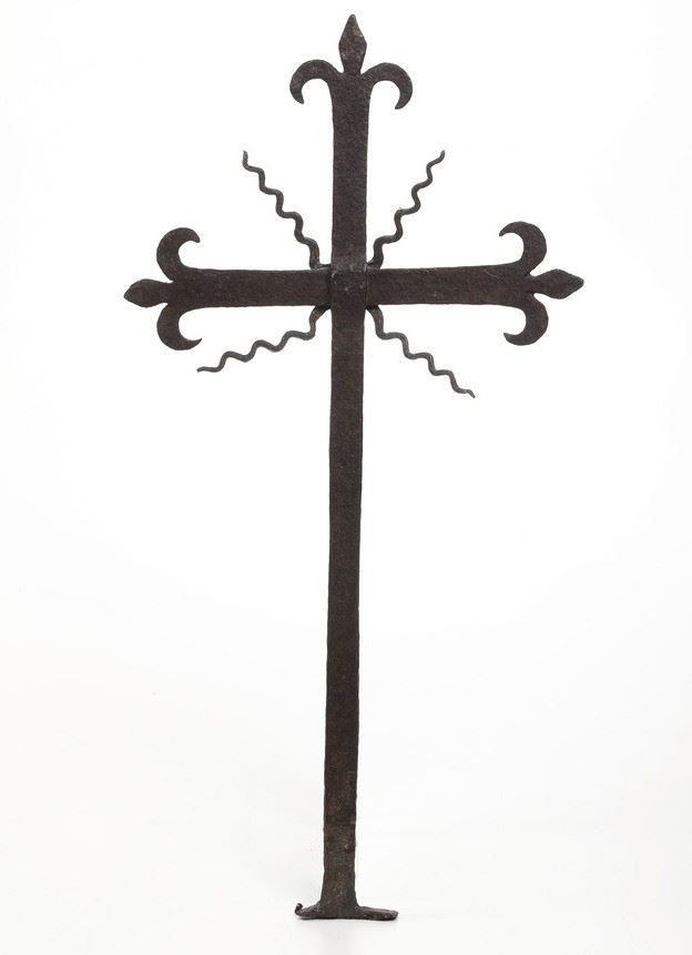 Antica croce in ferro forgiato  - Asta Scultura - Cambi Casa d'Aste