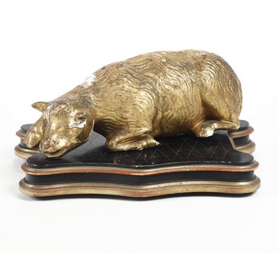 Agnus Dei. Antica Scultura in Legno Dorato