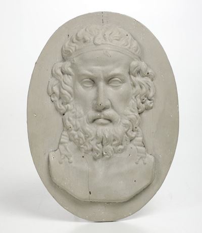 Testa di Asclepio. Intagliatore Neoclassico