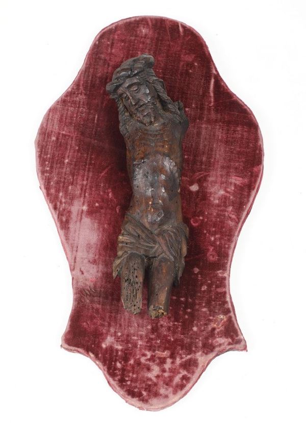 Cristo in legno, probabilmente Francia XV/XVI secolo