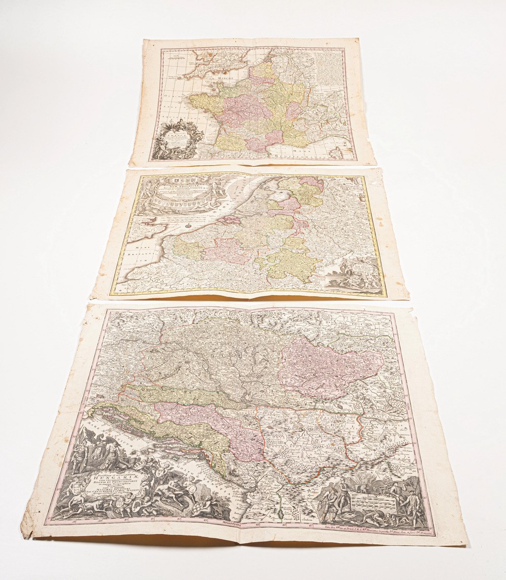 Lotter Tobias 13 Grandi Carte Geografiche... Sec. XVIII