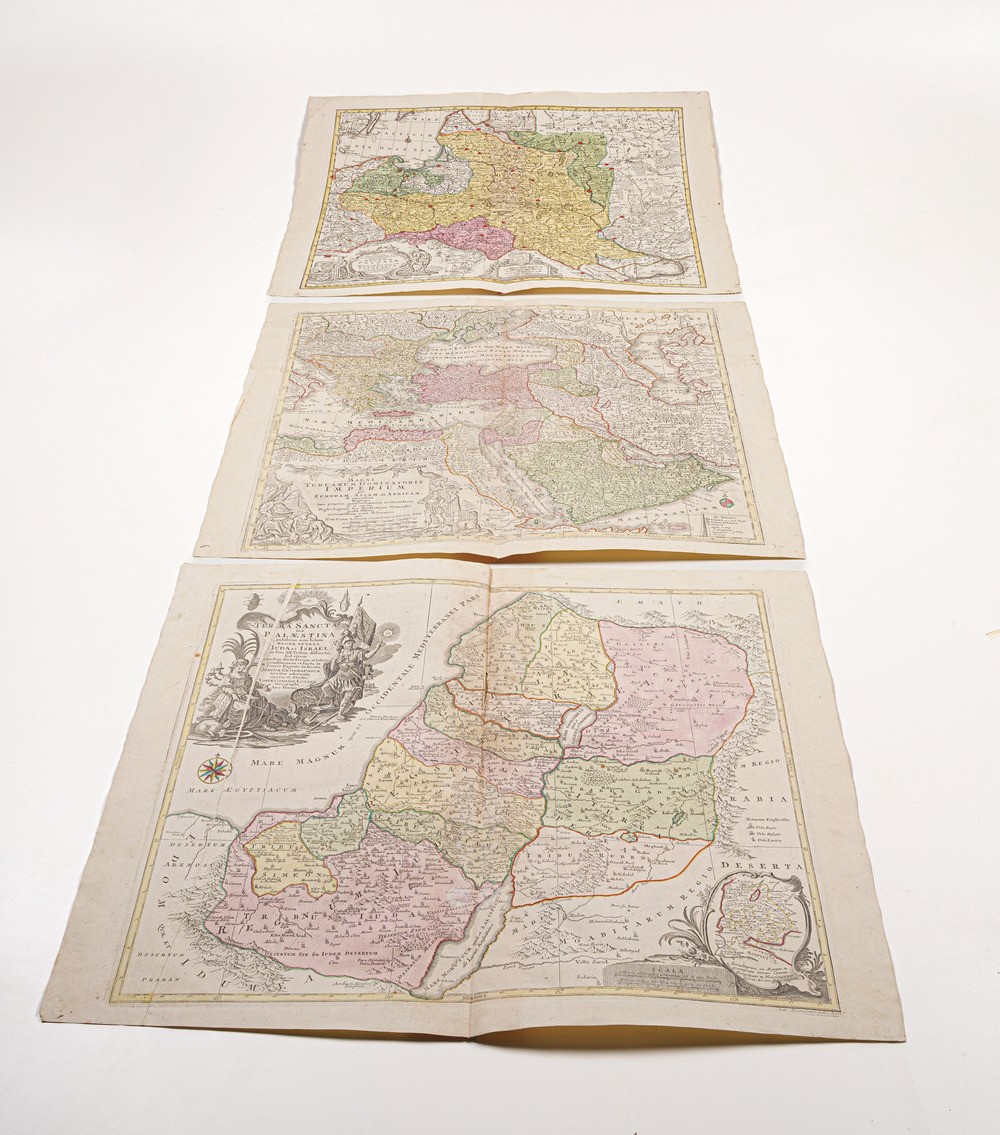 Lotter Tobias 13 Grandi Carte Geografiche... Sec. XVIII
