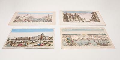 Jacques Chéreau Vue De L'eglise S.t Pierre Au Vatican Et Du Palais Papal... Paris, 1760