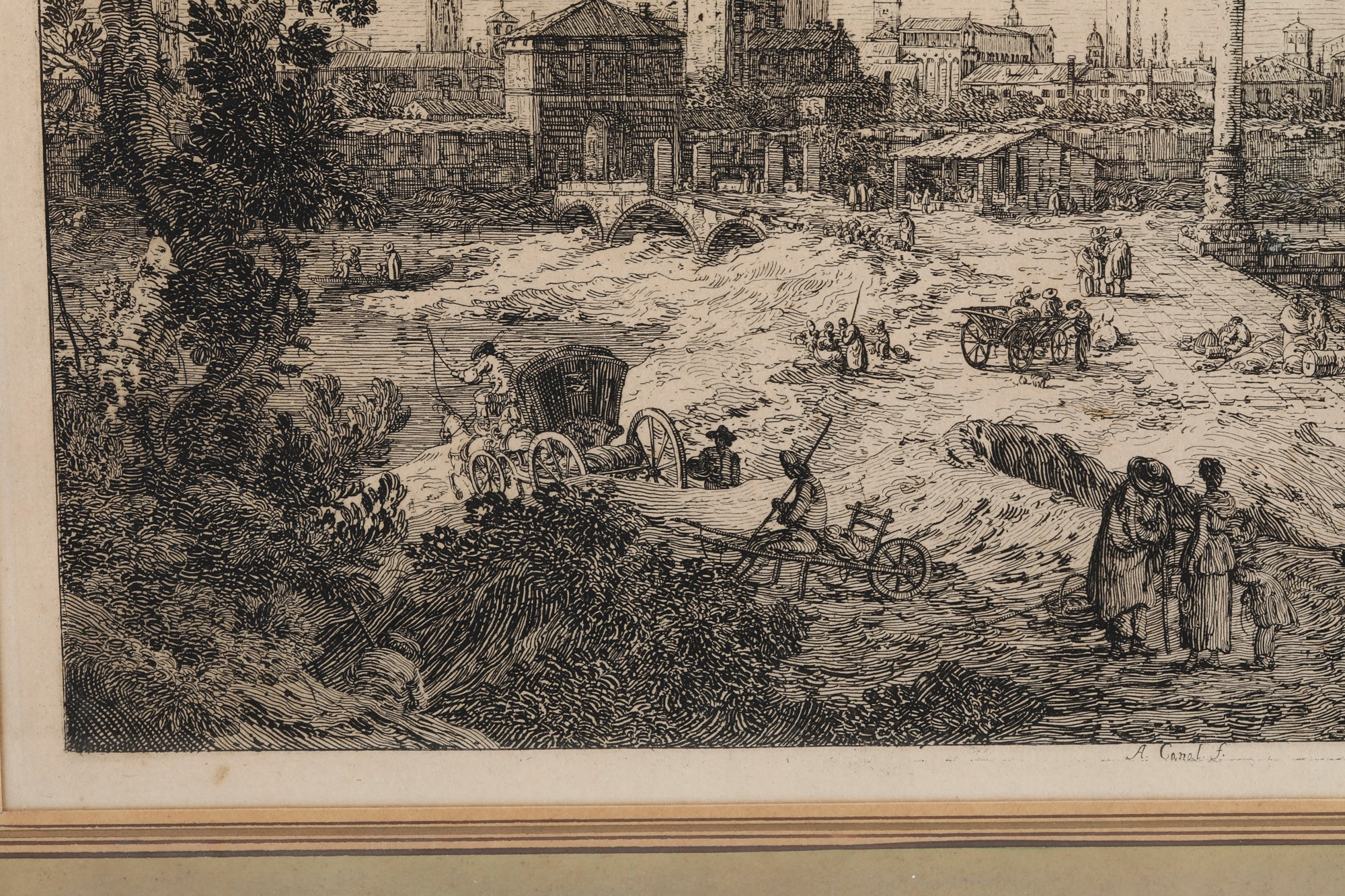 Giovanni Antonio Canal Detto Canaletto (1697-1768) Veduta Fantastica di Padova. Venezia, Pasquali...