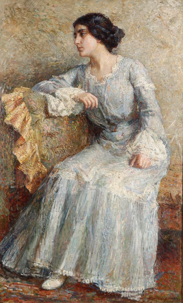 Figura femminile seduta, 1904