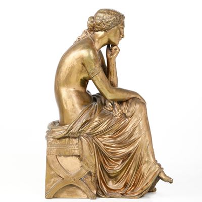 Pierre Travaux, La Reverie (da modello, firma incisa sul retro)