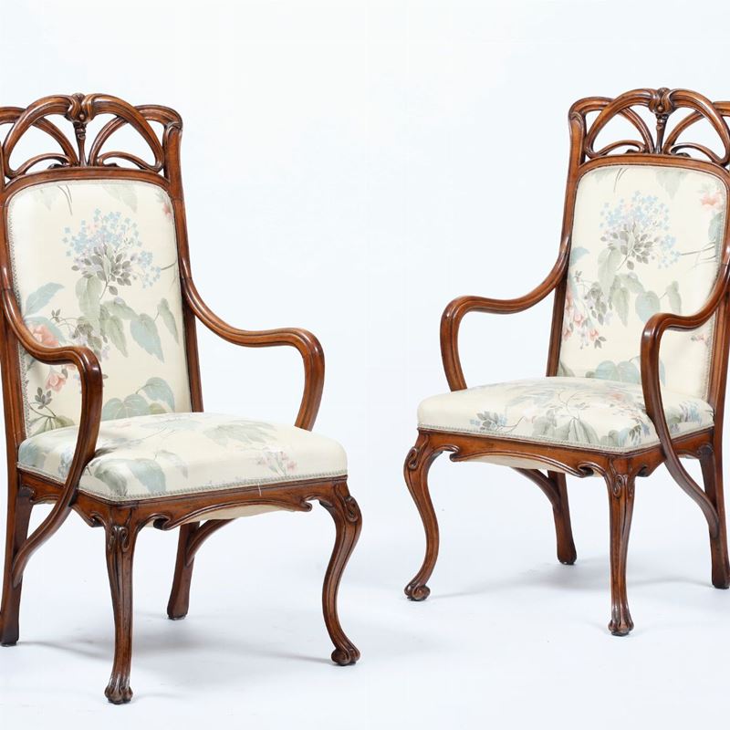 Louis Majorelle (?), Francia, 1900 ca  - Asta Antiquariato Settembre - Cambi Casa d'Aste