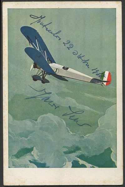 1919, Regno D'italia, Posta Aerea, Due Cartoline: