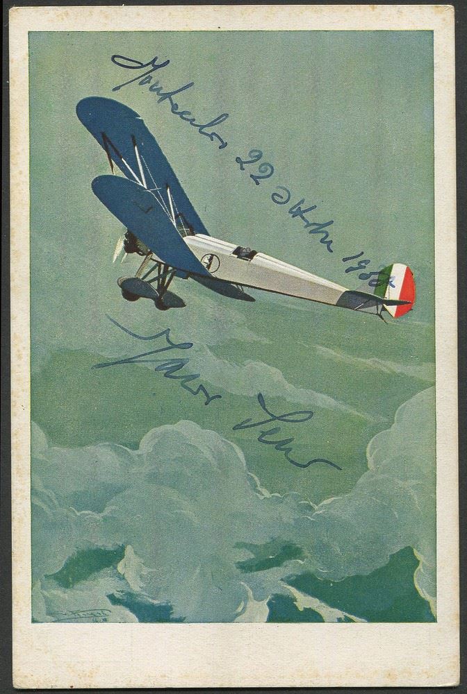 1919, Regno d'Italia, Posta Aerea, due cartoline:  - Asta Storia Postale e Filatelia - Cambi Casa d'Aste