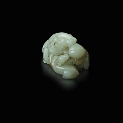 Piccola Figura di Animale Fantastico in Giada, Cina, Dinastia Qing, Epoca Qianlong (1736-1796)