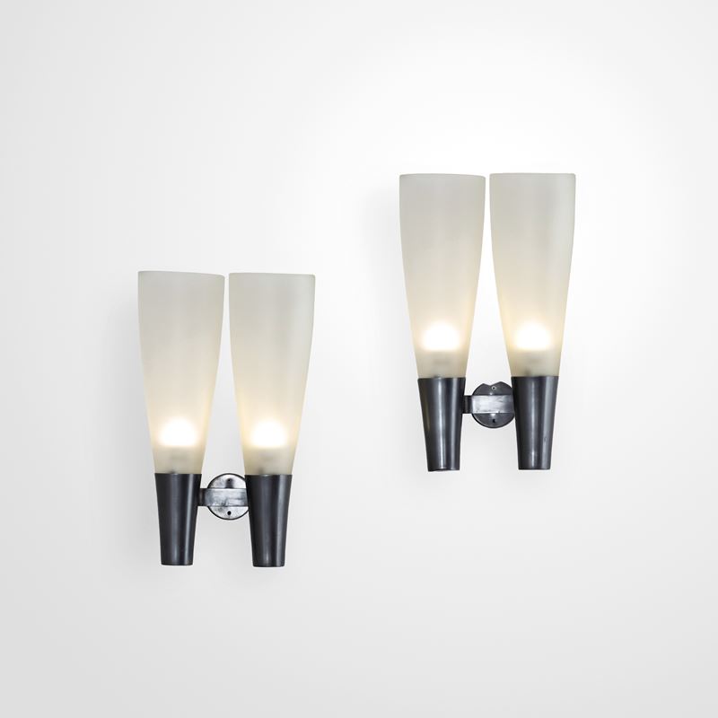 Pietro Chiesa : Due lampade a parete  - Auction Design 200 - Cambi Casa d'Aste