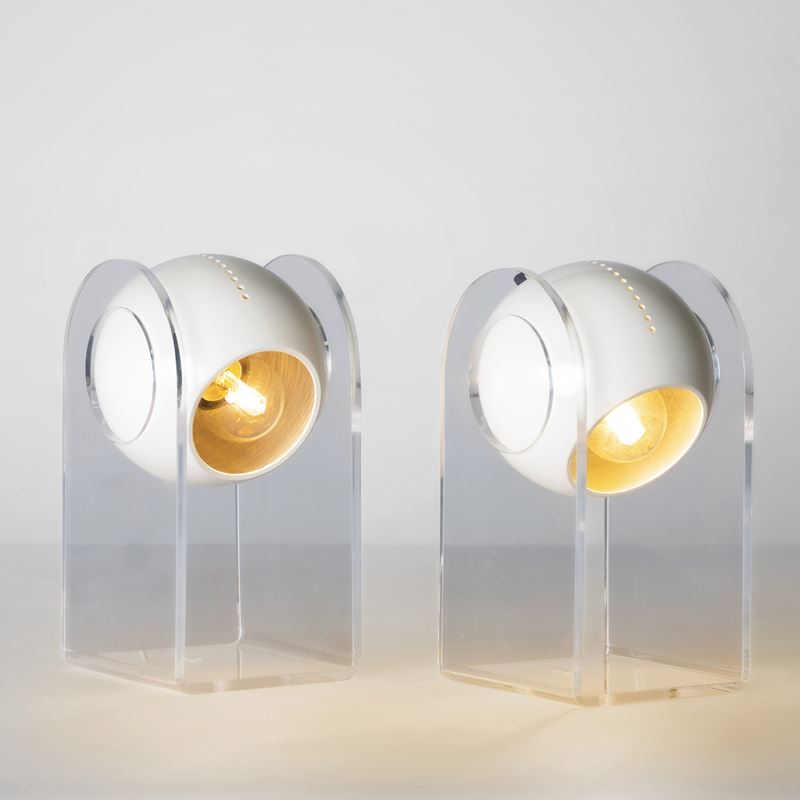 Gino Sarfatti : Due lampade da tavolo mod. 540/p  - Asta Design 200 - Cambi Casa d'Aste