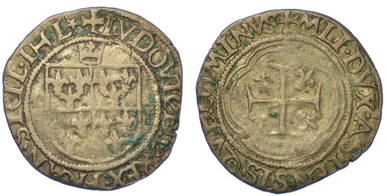 ASTI. LUDOVICO XII D'ORLEANS RE DI FRANCIA, 1498-1515. Parpagliola.  - Asta Numismatica - I - Cambi Casa d'Aste