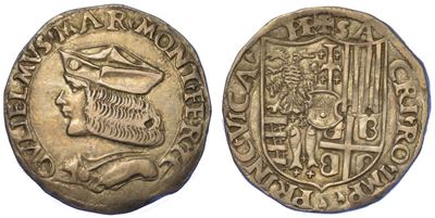 Casale. Guglielmo II Paleologo, 1494-1518. Testone.