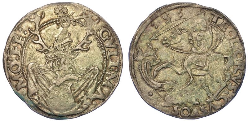 CASALE. GUGLIELMO II PALEOLOGO, 1494-1518. Cornuto.  - Auction Numismatics - I - Cambi Casa d'Aste