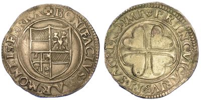 Casale. Bonifacio II Paleologo, 1518-1530. Testone.
