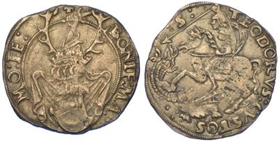 Casale. Bonifacio II Paleologo, 1518-1530. Cornuto.
