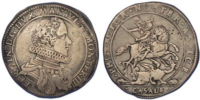 Casale. Ferdinando Gonzaga, 1612-1626. Ducatone 1622.