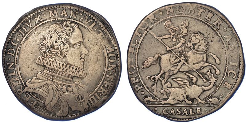 CASALE. FERDINANDO GONZAGA, 1612-1626. Ducatone 1622.  - Auction Numismatics - I - Cambi Casa d'Aste