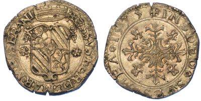 Messerano. Besso Ferrero Fieschi, 1559-1584. Bianco 1575.