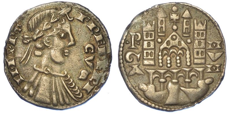 BERGAMO. COMUNE, A NOME DI FEDERICO II, 1194-1250. Grosso da 6 denari, anni 1260-1265.  - Asta Numismatica - I - Cambi Casa d'Aste