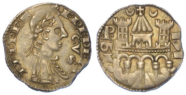 BERGAMO. COMUNE, A NOME DI FEDERICO II, 1194-1250. Grosso da 4 denari, anni 1236-1250.